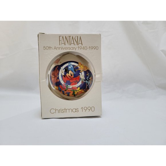 1990 Disney Fantasia 50th Anniversary Christmas Collectable Ball Ornament - Picture 9 of 12